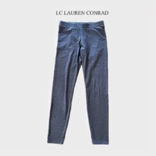 LC LAUREN CONRAD Leggings Dark Heather Navy Blue Sz S