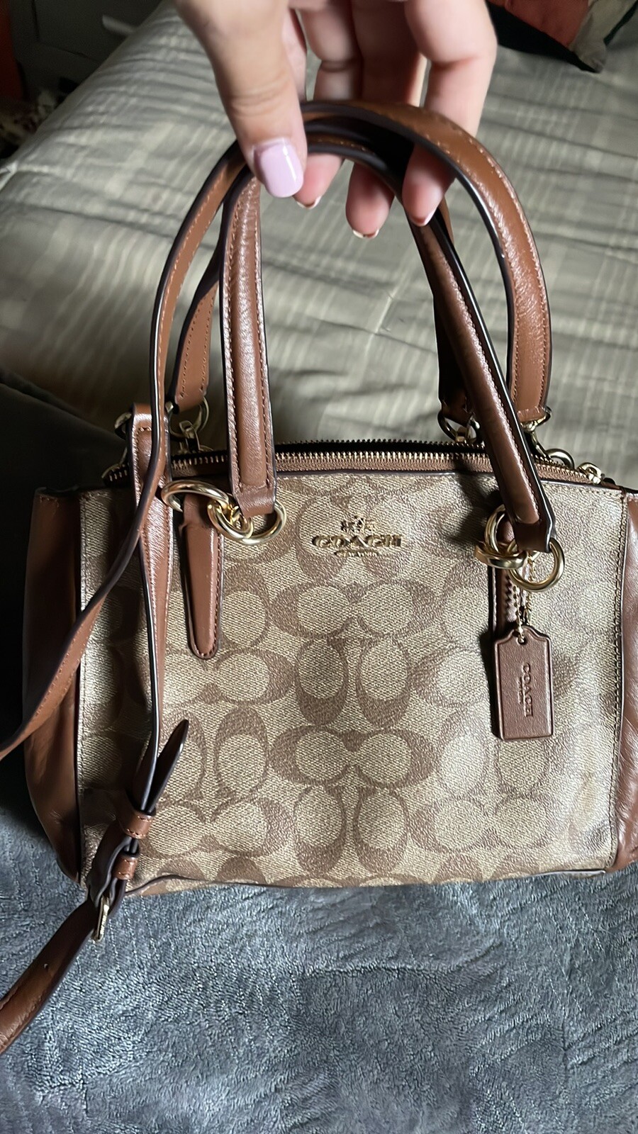 Brown Signature Coach Crossbody Gem