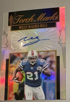 2019 Panini Passing the Torch Torch TM-WM Willis McGahee - Auto Buffalo Bills 