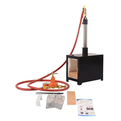 Single Burner Gas Propane Forge Furnace Knife Making Blacksmith Farrier Furnace