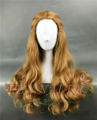 Wig For Cosplay Halloween Cersei Lannister Long Wavy Curly