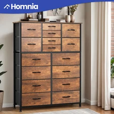 16 Fabric Drawers Dresser Tower Solid Organizer Bedside Furniture Waterproof