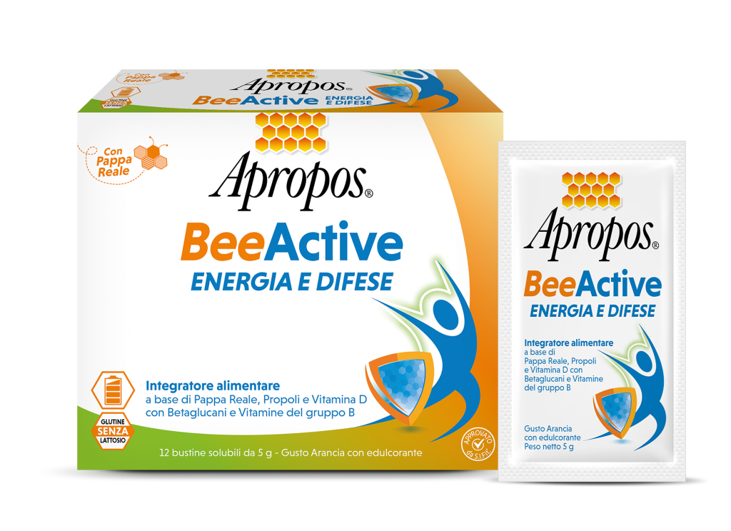 Apropos BeeActive Energia e Difese Integratore, 12 Bustine