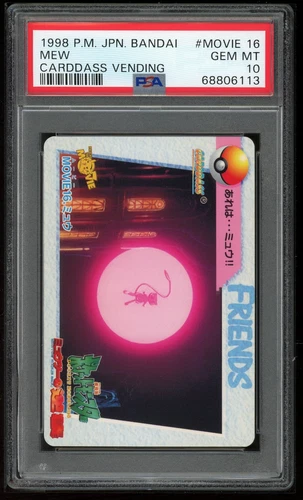 Pokemon Japanese Carddass Movie 16 Mew 1998 Card Bandai PSA 10 68806113