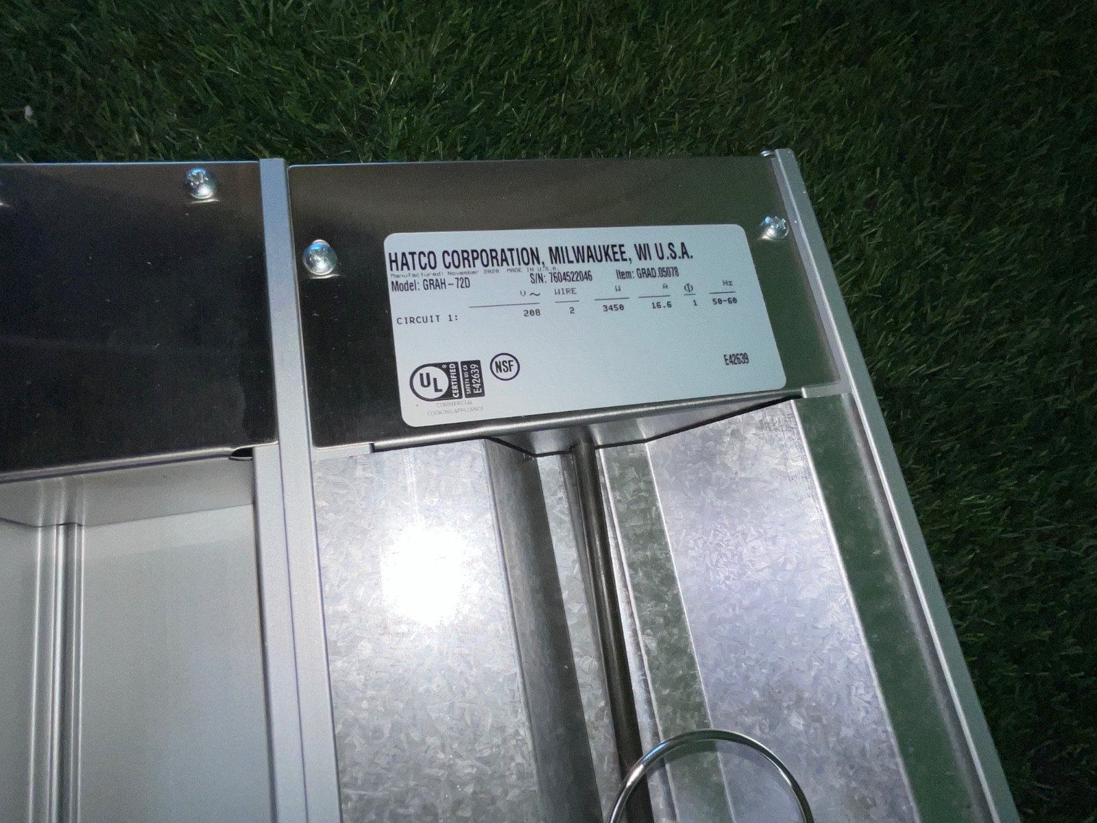 Hatco GRAH-72D Glo-Ray 72" Aluminum Dual High Wattage Infrared Warmer  1281 1B