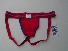 NEW MENS BIKE RED MESH JOCKSTRAP SIZE LARGE