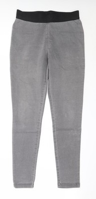 Marks and Spencer Damen Grau Baumwolle Skinny Jeans Größe 12 L29 Normal