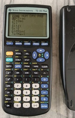 Texas Instruments TI-83 Plus Graphing Calculator, Tested Working Needs Batteries