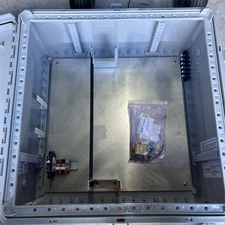 Ventev 24x24x10 Polycarbonate Enclosure NEMA 4X w/ Fiber Patch LC DIN Rail