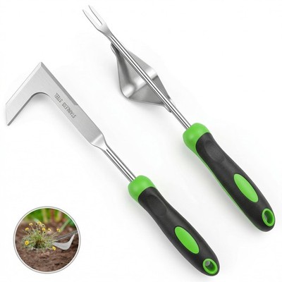 2PCS Weeding Tool Set Stainless Steel Crack Weeder Patio Moss Remover Durable