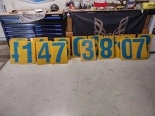 GAS STATION NUMBERS LOT OF 20 LARGE 19 X 13 PLASTIC NICE COLOR COND SUNOCO? BP?