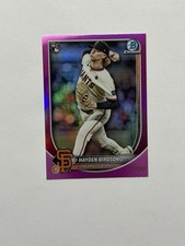2025 Bowman Chrome Hayden Birdsong #63 Fuchsia Refractor 137/299 (RC) Rookie SFG