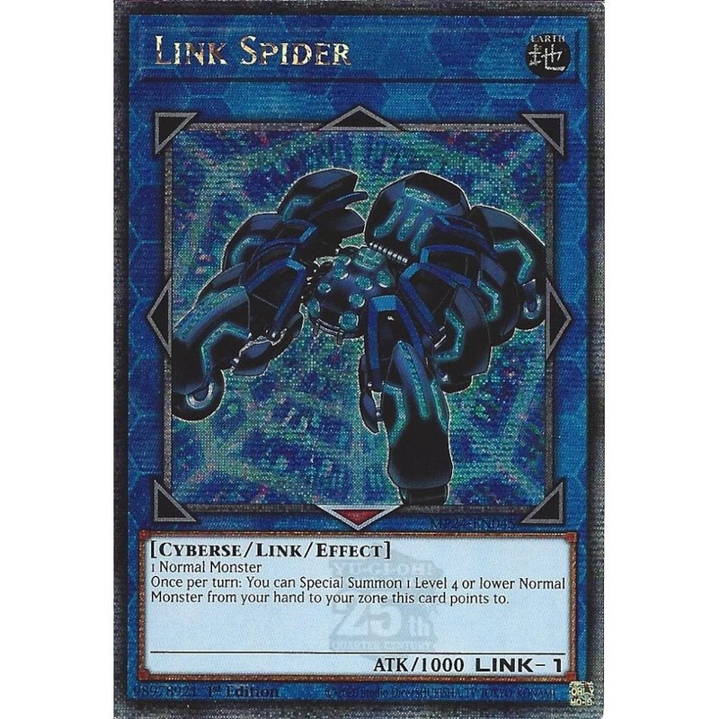 MP24-EN045 Link Spider : Quarter Century Secret Rare : 1st Edition YuGiOh