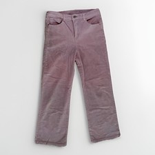 Art Class Corduroy Pants Girls 16 Lavender Purple Wide Leg Adjustable Waist