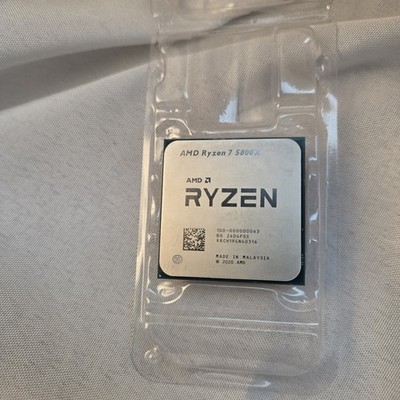 AMD Ryzen 7 5800X Desktop Processor (3.8 GHz Base, 4.7GHz Boost , 8 Cores, AM4) 