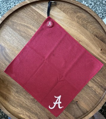 NWOT Alabama Crimson Tide Embroidered Magnetic Golf Towel By Team Golf
