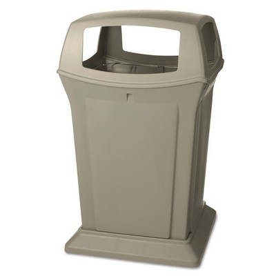 Rubbermaid Commercial 917388BEI 45-gal. Fire-Safe Open-Style Container - BG New