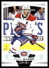 2019-20 O-Pee-Chee #22 Paul Byron Montreal Canadiens Hockey Card