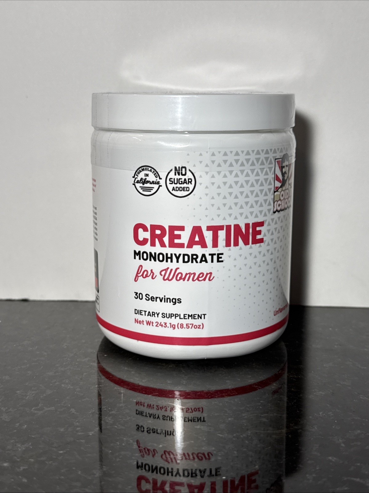 Old School Creatine Monohydrate For Women 30 Servings Unflavored