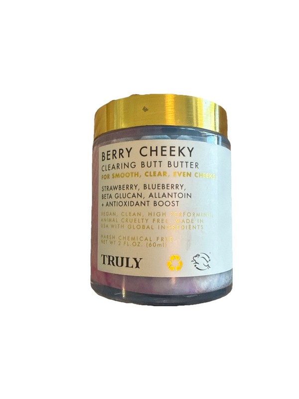 Truly Berry Cheeky Clearing Butt Butter Strawberry Blueberry Allantoin 2 Oz