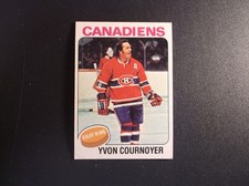 1975-76 Topps Hockey Yvon Cournoyer Card # 70