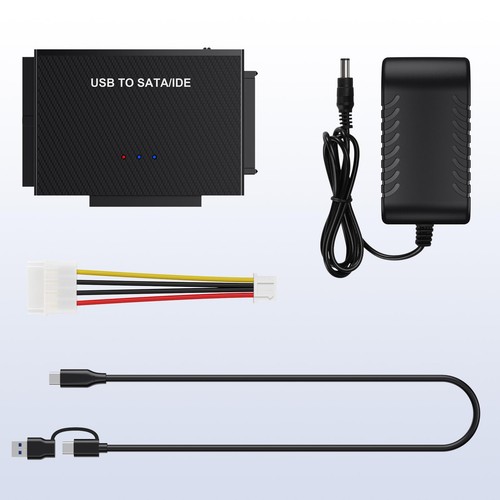 FEMORO Hard Drive Reader IDE SATA to USB 3.0 + USB C Adapter, 3in1 Ultra Data. - Afbeelding 9 van 9