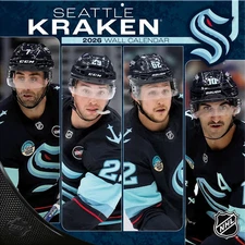 Turner Licensing,  NHL Seattle Kraken 2026 Wall Calendar, 12'' X 12'', 12-Month
