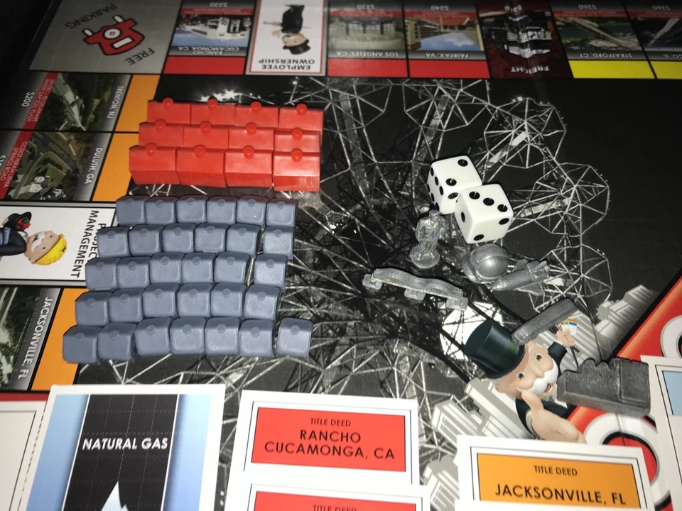 STV 100 Years CONSTRUCTION Architecture ENGINEERS USAOpoly MONOPOLY Complete EUC - Image 4 of 4