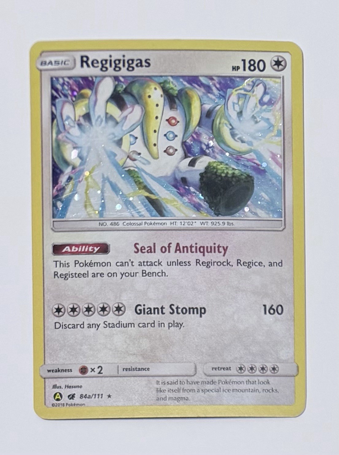 Regigigas - 84a/111 - Cosmos Holo - Alternate Art Promos 084a/111 - NM/M