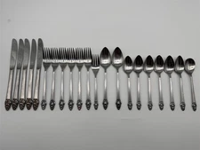 21 PIECE SET OF VINTAGE ERICA STAINLESS STEEL JAPAN FLATWARE