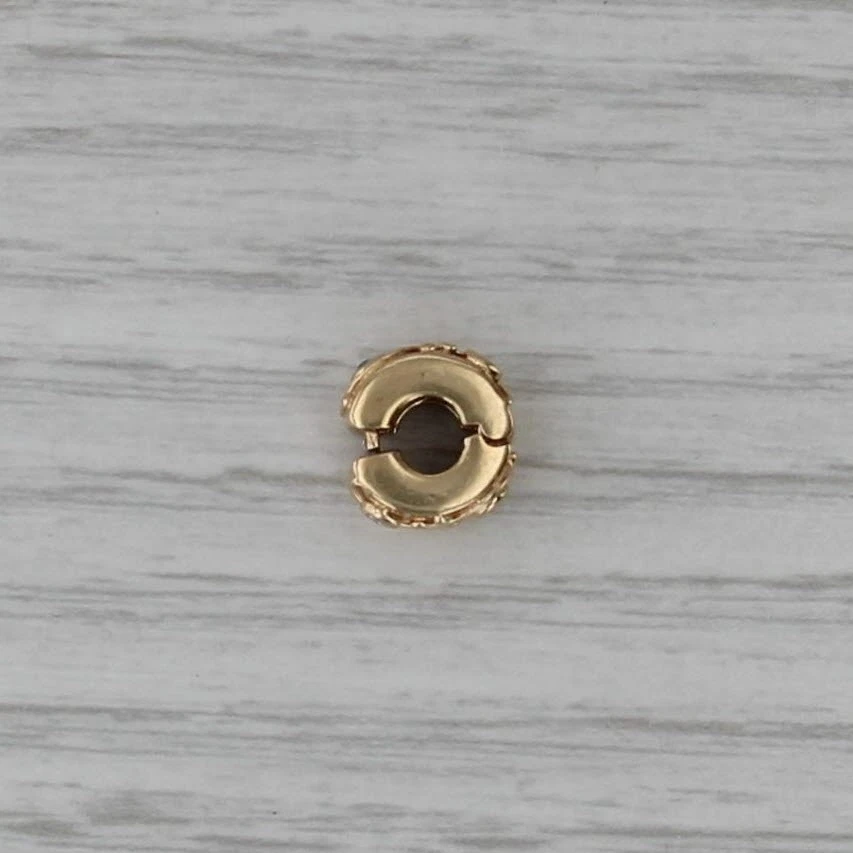 Pandora Babbling Brook Clip 750418D 14k Yellow Gold Diamond Charm - Image 4 of 4