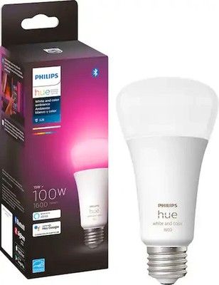 Philips Hue White & Color Ambiance Smart LED Light Bulb A21 E26 100W 1600 Lumens