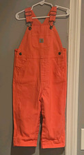 Carhartt Pink Canvas Cotton Bib Overalls One-Piece 2T OX9712-G