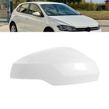 Spiegelgehäuse rechts für VW Polo AE1 AW1 BZ1 6/2017- Weiß Glän Abdeckung Deckel