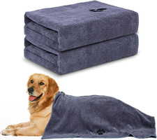 Microfiber Dog Towels for Drying Dogs,40'' X 23.6'', Super Absorbent and Soft Pe
