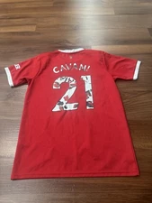 ADIDAS Manchester United Home Authentic Jersey 2021-22 H31090 Men Size M Cavani
