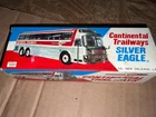 NEW Vintage Charmy Toys Continental Trailways Silver Eagle Tin Litho Bus