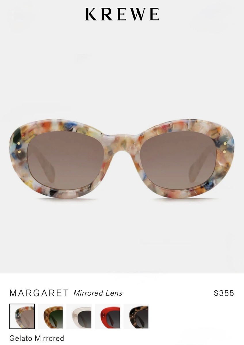 Krewe Margaret Sunglasses, Gelato, NIB KREWE Margaret Gelato Mirrored Sunglasses | eBay main image 3
