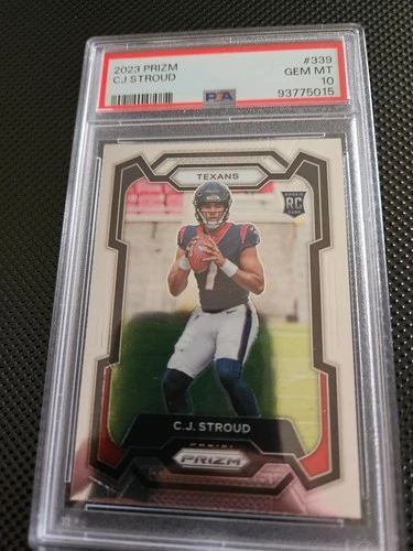 2023 cj stroud prizm rookie psa 10