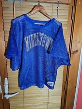True Vintage 80s Bike Made In USA All Mesh Crop Top Football Jersey Small Med