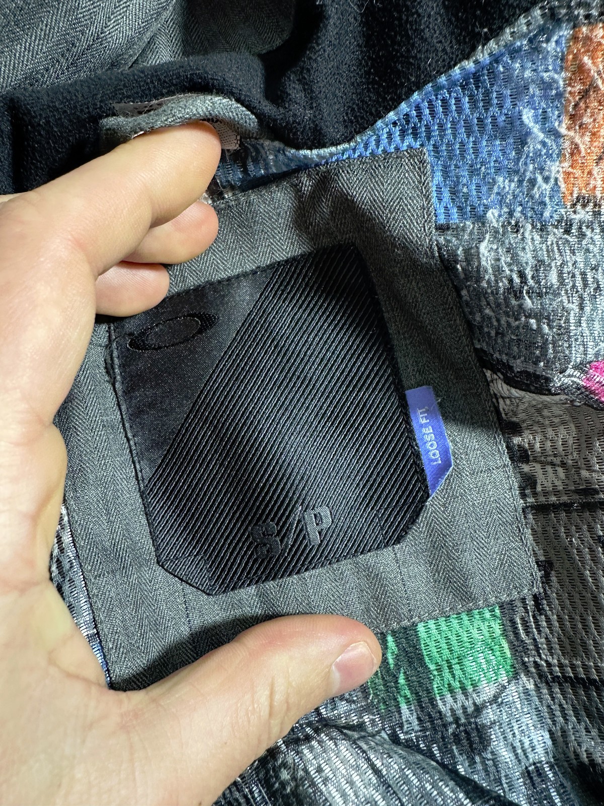 Oakley Technical Ski Jacket Grey Herringbone Hood… - image 17