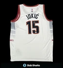 NIKOLA JOKIC SIGNED AUTO DENVER NUGGETS WHITE JERSEY BECKETT BAS STICKER