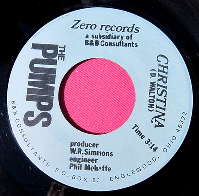 #ad THE PUMPS Christina 45 rpm Zero 506037 $10.00