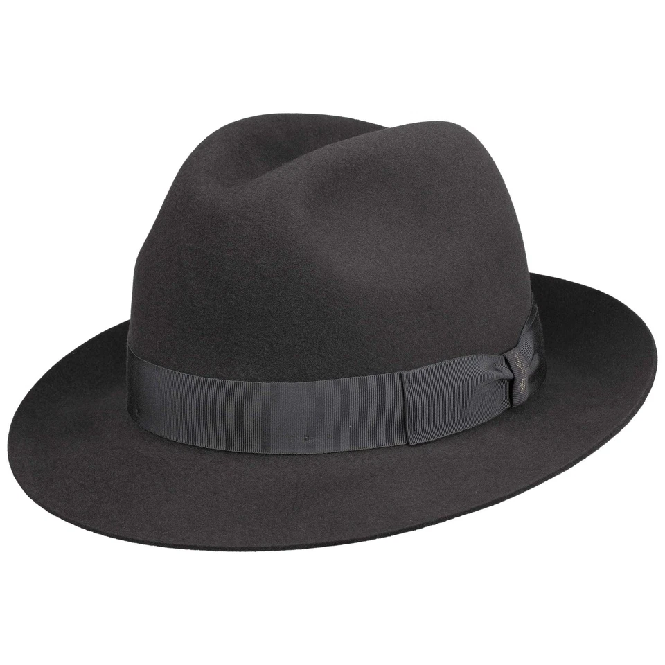 BORSALINO Georgio Herren Haarfilzhut Hüte Filzhüte Bogarthut Fedora - Bild 1 von 1