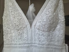 Brautkleid Rosa Clara Vilas, ivory Größe 44 inklusiv Schleier - ungetragen (neu)