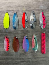 10 Co-Tack Salmon Meta Spoons, Floats, and Lures for Salmon and Chum Salmon