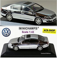 VW Passat Limousine 2005-10 B6 Typ 3C Chrom Vw-Werbemodell 1:43 Minichamps