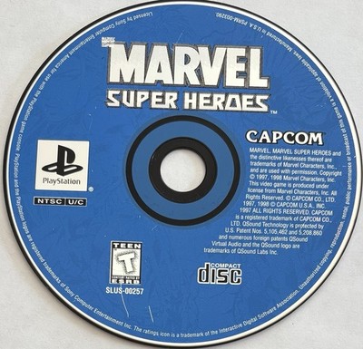 Marvel Super Heroes (Sony PlayStation 1, PS1) DISC ONLY | NO TRACKING | M3647