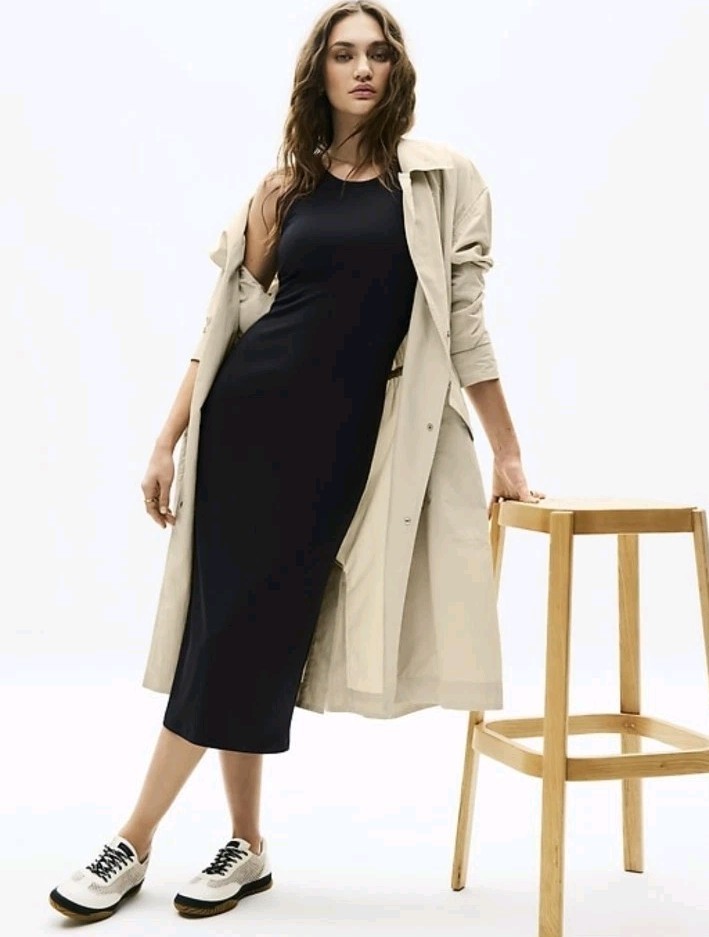 NWT Athleta Sz XL Luna Trench Coat Dune Retail 229.00