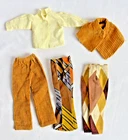 Vintage Barbie Doll Clothing Lot - 1960s, 3-Pants/1Shirt/1Cape/1Purse (6pieces)